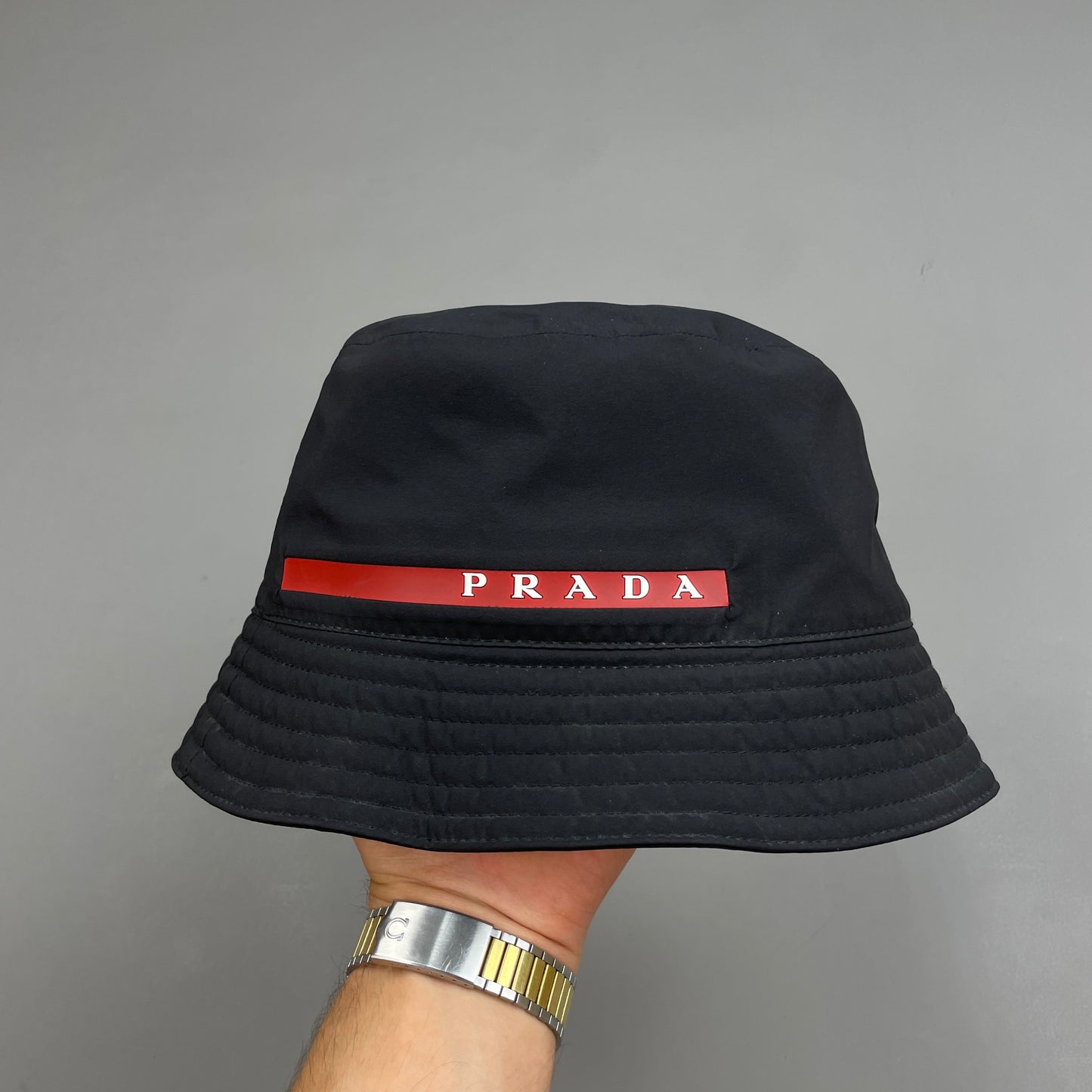 Prada Luna Rossa Bucket Hat