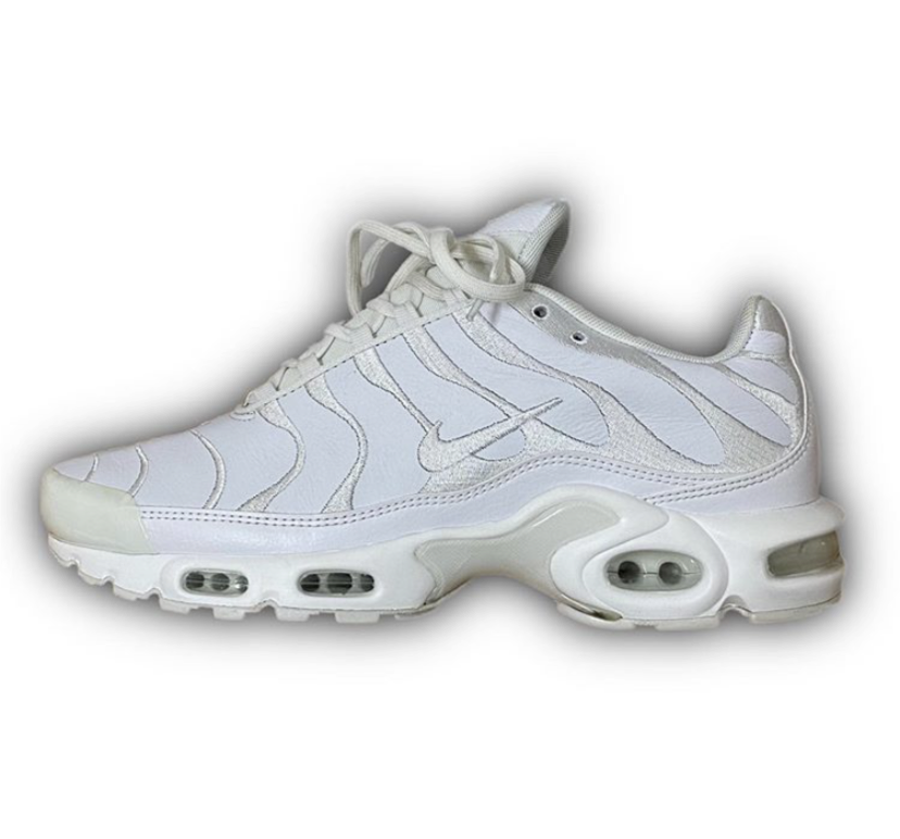 Nike tn white sales leather