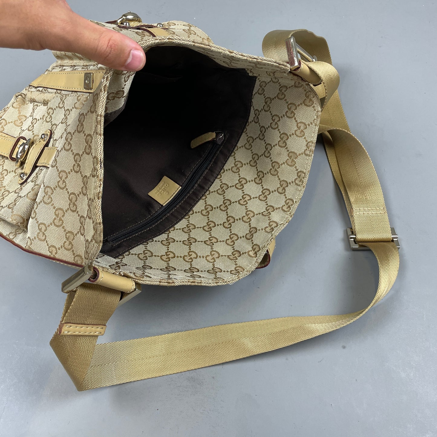 Gucci Monogram Messenger Bag