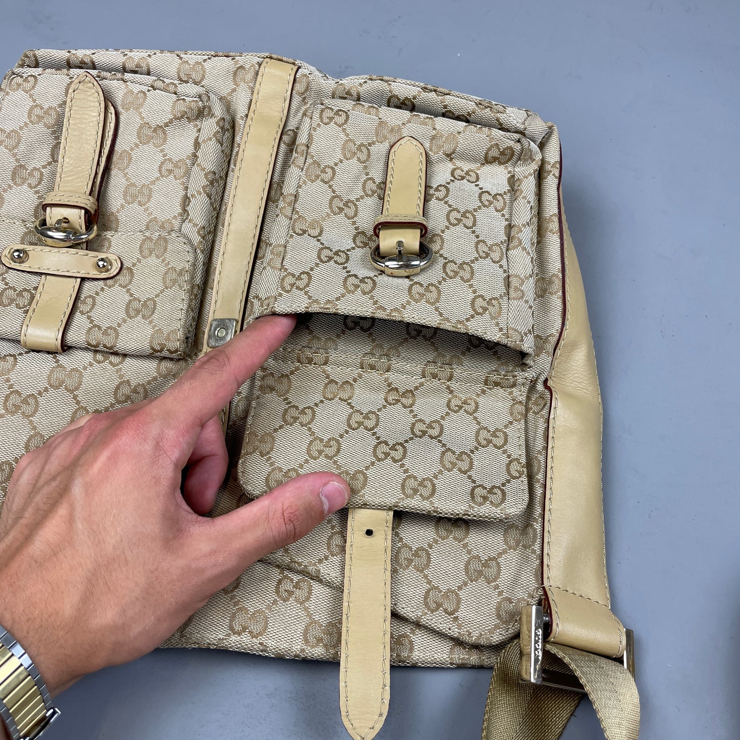 Gucci Monogram Messenger Bag