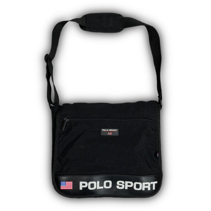 Vintage Polo Sport Ralph Lauren Black/ Red Shoulder Bag — Roots